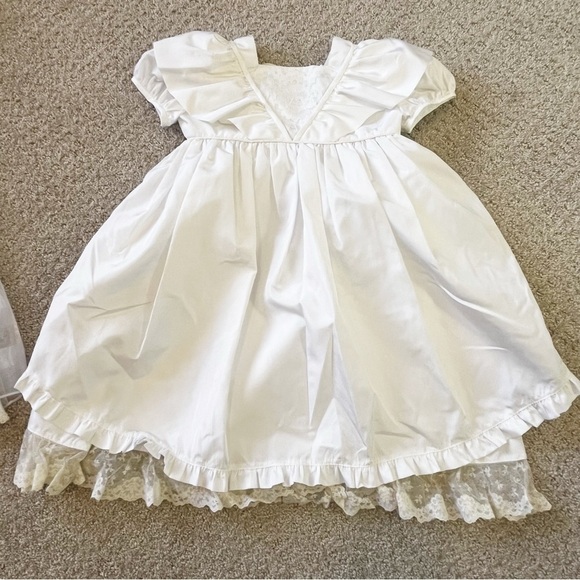 Vintage Girl Dress Lot Wedding Red Christmas Pink Handmade 7 pc Sz 18 mo 2 5 6 - Picture 12 of 16